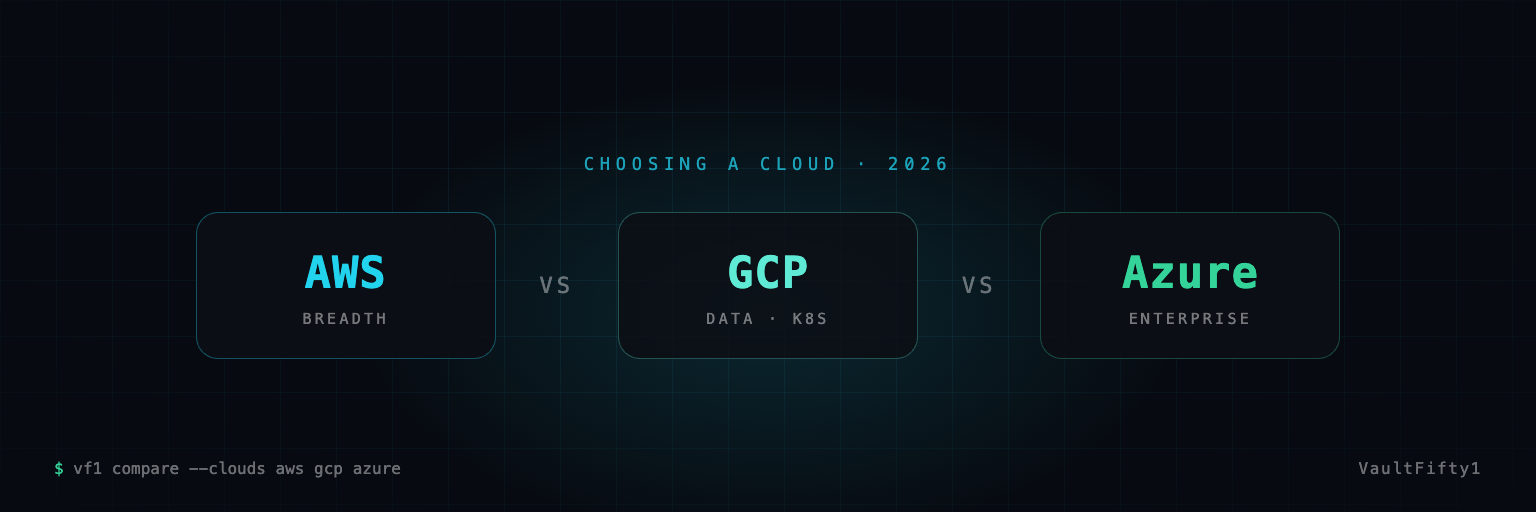 AWS vs GCP vs Azure: How to Actually Choose a Cloud in 2026